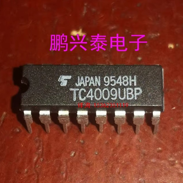 TC4009UBP  .  CD4009UBE  进口双列16直插脚DIP封装集成块IC元件
