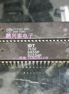 CY7C132-55PC . CY7C132  进口双列48直插脚DIP封装 IDT7132SA55P