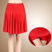 拉丁舞裙裙子大摆裙半身裙广场舞夏成人服装 舞蹈裙短裙交谊舞裙