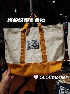 泰国正品代购goodgoods大容量帆布托特手拎手提包购物袋