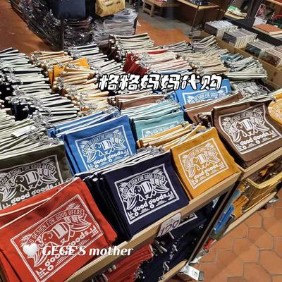 泰国正品goodgoods大象复古帆布学生通勤化妆收纳包包