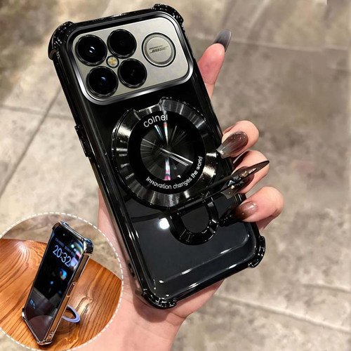 四角防摔支架适用小米Pocof8ultra手机壳全包软潮外壳透明保护套