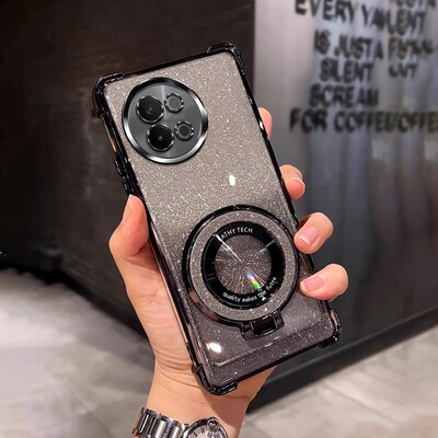 四角防摔带磁吸支架适用于适用vivoS18e手机壳V2334A简约女网红新款软全包男潮个性s15e外壳透明电镀保护套