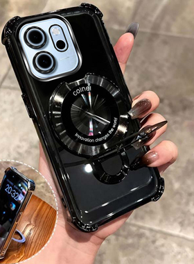 四角防摔支架适用适用oppoReno14f手机壳国外版女.外壳透明保护套