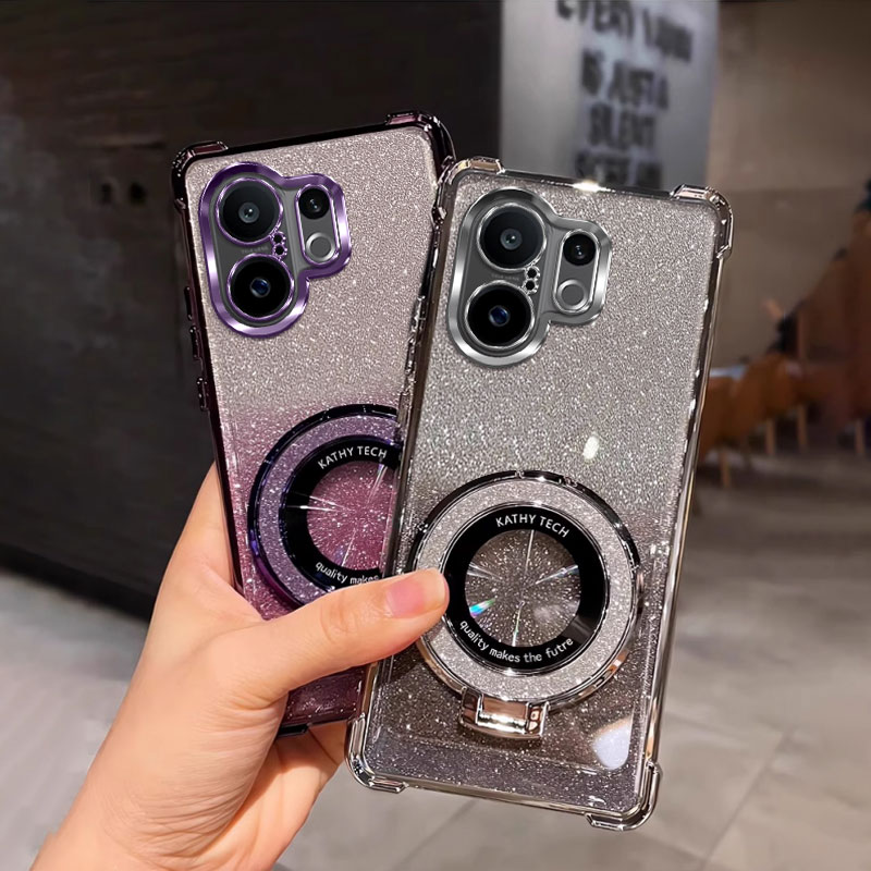 四角防摔带磁吸支架适用于适用vivoS30promini手机壳V2465A全包软简约网红男女外壳透明电镀s30promini保护套