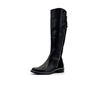 35.5码德国Caprice凯蝴蝶女鞋秋冬时尚牛皮薄绒拉链气质长靴25516