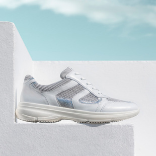 23712 牛皮透气拼色厚底休闲鞋 德国CAPRICE凯蝴蝶女鞋 2025春夏新品