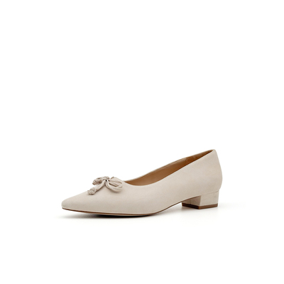 德国全进口PETER KAISER女鞋春夏新品羊皮蝴蝶结中跟单鞋72241