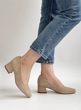 德国PETER KAISER女鞋2025春夏新品时尚羊皮软底中跟单鞋72341