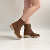 时尚 德国Gabor嘉宝嘉步女鞋 秋冬新品 加绒拉链中跟马丁短靴31.716