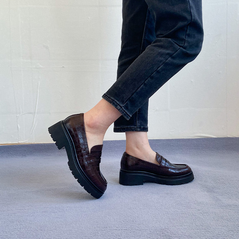 德国Gabor鞋底拼色时尚乐福鞋