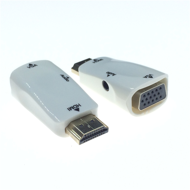 高清HDMI转VGA转换器台式机笔记本电脑外接显示器电视转接头公母