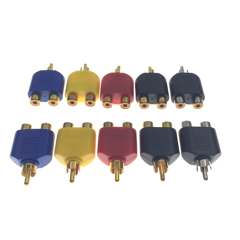 3.5mm转2RCA双莲花转换头