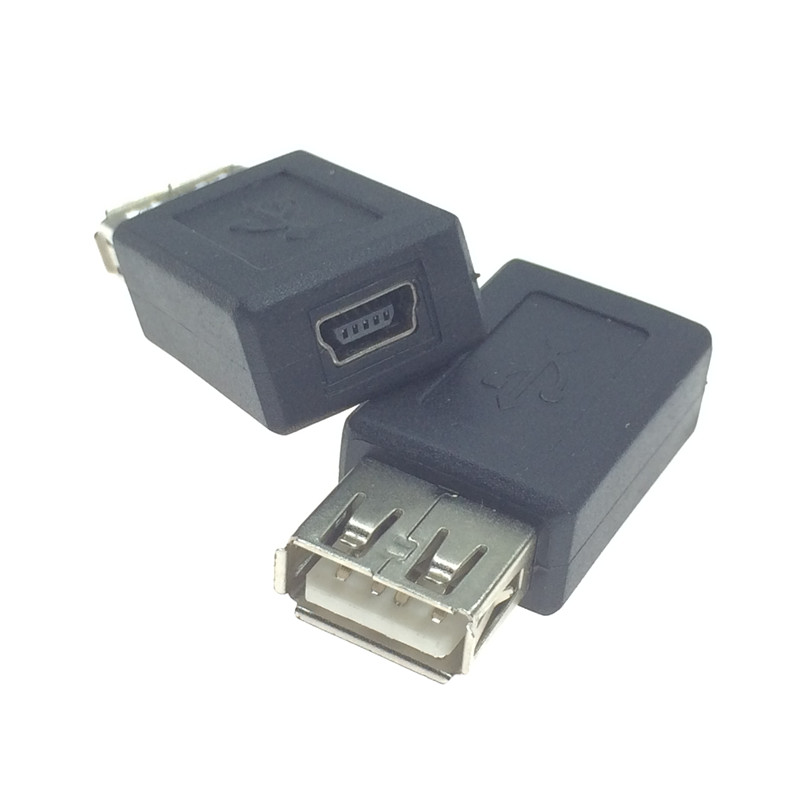 mini 5p母转USB母转接头T型口迷你USB车载V3接口转换头OTG头T形梯