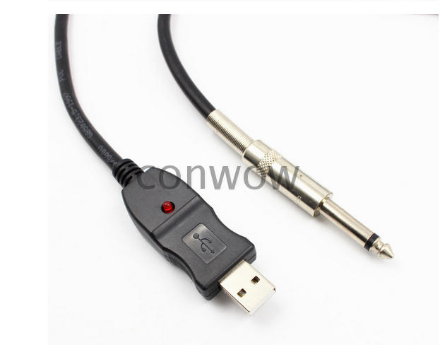 USB GUITAR CABLE 电吉他连接线 USB电箱吉他录音连接线录音专用