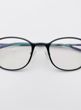 外贸原单日本订单黑色超轻TR90柔韧舒适大圆框文艺百搭眼镜架男女