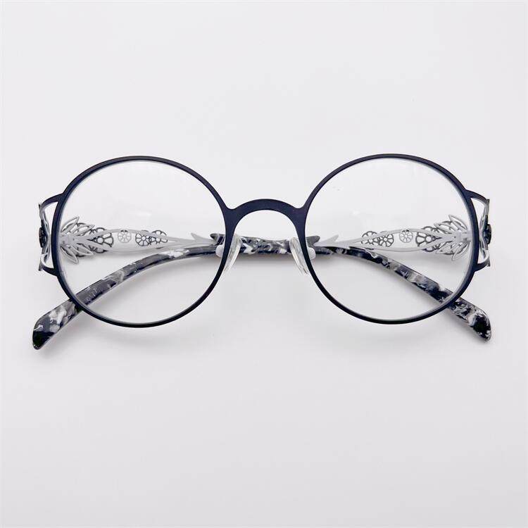 超个性外贸原单法国订单黑色合金大圆框雕花装饰镜腿气质眼镜架女,ZIPPO/瑞士军刀/眼镜,眼镜架,淘宝优惠券,粉丝福利购,淘宝优惠卷