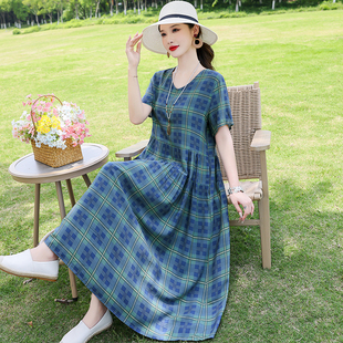 2026初夏穿搭新款高级感棉绸连衣裙日常舒适今年流行漂亮长裙宽松