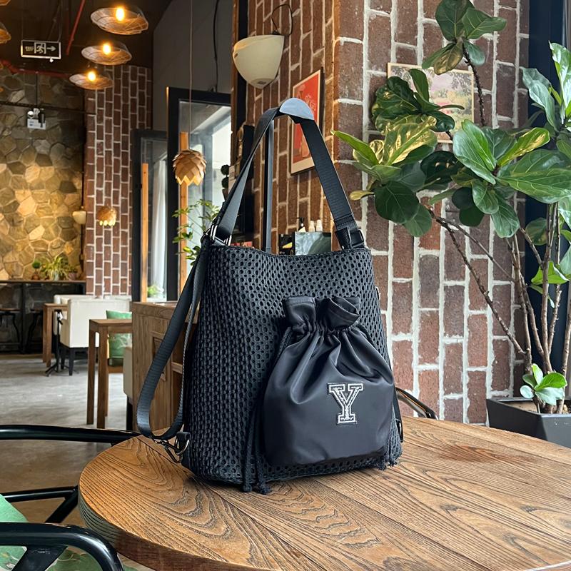 大容量大钱袋休闲包网布布包