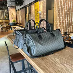 Men's Business Boarding Bag, Travel Bag, Satchel Short-Distance Business Trip Luggage Bag, Large-Capacity Dry and Wet Separation Sports and Fitness Bag