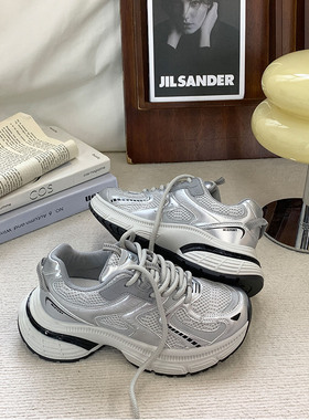 厚底老爹鞋女2025春季新款学生百搭休闲鞋子爆款ins超火运动鞋潮