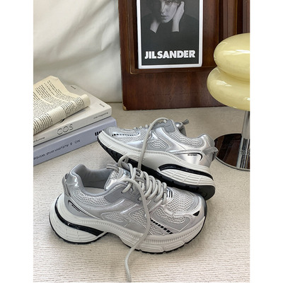 厚底老爹鞋女2025春季新款