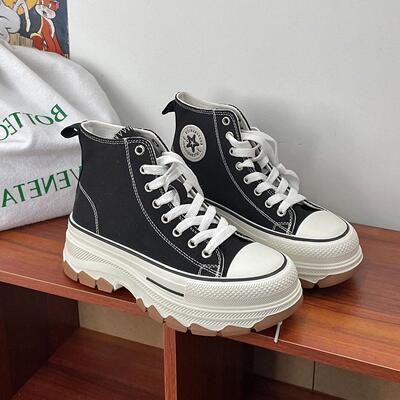 2025新款增高厚底高帮鞋