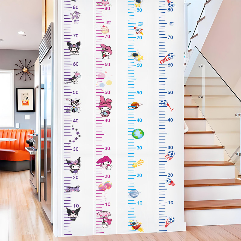 移除不留胶！透明图案身高测量墙贴精准儿童身高尺多色简约隐形,家居饰品,身高贴,淘宝优惠券,粉丝福利购,淘宝优惠卷