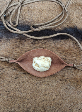 Primitiv头层牛皮手工制作投石索抛石索飞石索甩石鞭slingi