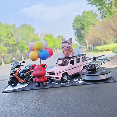 汽车中控台装饰品摆件摩托车模型