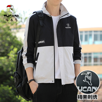 啄木鸟刺绣新款夹克立领简约