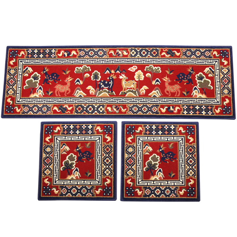 中式风藏毯懒汉寓意家用沙发坐垫