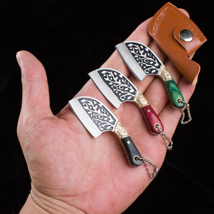 小直刀拆包裹迷你小刀彩木锋利微型随身钥匙扣挂件拆快递开箱小刀