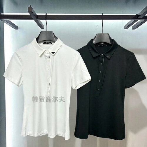 夏季高尔夫女透气速干短袖T恤