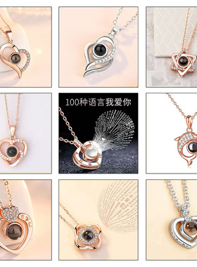 S925新款纳米照片项链