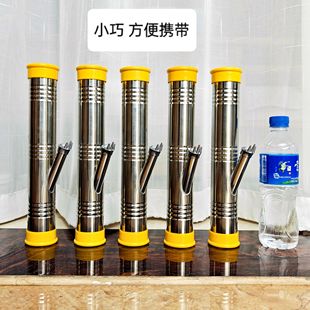 云南小巧便携不锈钢水烟筒新款水烟丝壶烟斗袋直式过滤小号烟具