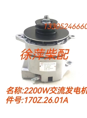 170Z.26.01A潍坊6170柴油机专用发电机2200W交流发电机WD61509FD