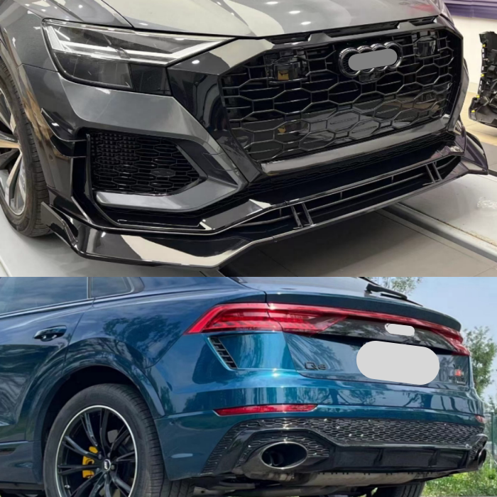 奥迪Q8改装RSQ8包围SQ8后唇尾喉
