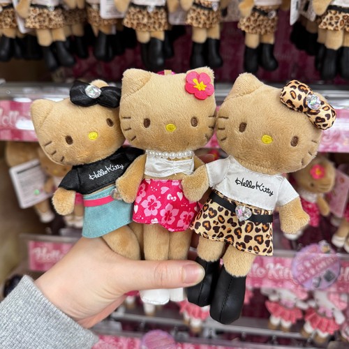【现货】日本三丽鸥NIC长腿黑皮豹纹kitty堂吉诃德限定挂件