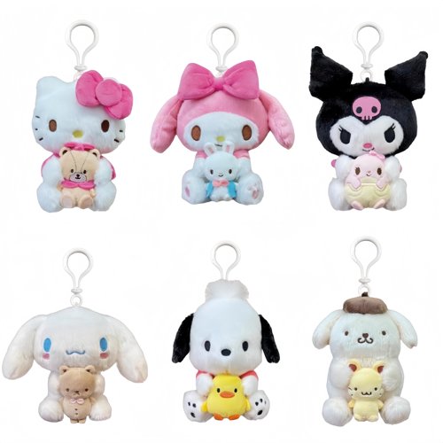 【国内现货】美版 三丽鸥 抱小伙伴 kitty美乐蒂库洛米布丁狗挂件