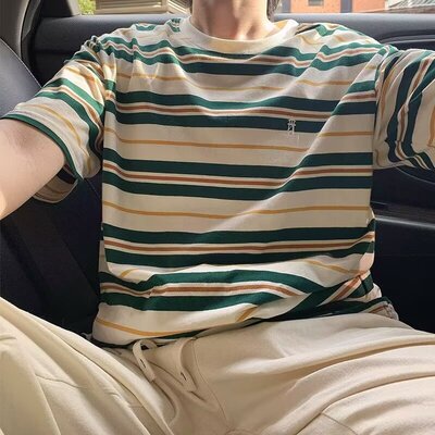 智快鱼bsija乔顿ushi素拼商场同款欧洲站2026新款男装摩欧短袖t恤