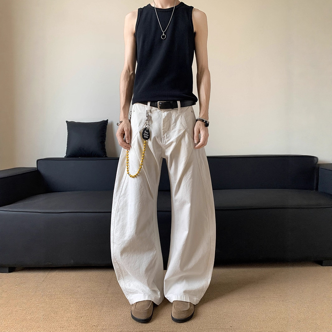 智快鱼潮流前线2025新款崔布局g5g6青少年男装帅气学生潮流牛仔裤