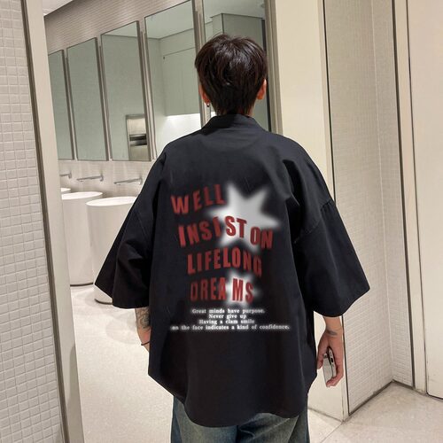 智快鱼1943S单农ggvv潮牌ushi男装bsija乔治白2026新款大白鲨衬衫