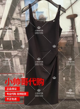 现货1SY3085190 8A欧时力 2025年秋季专柜正品纯色无袖方领连衣裙