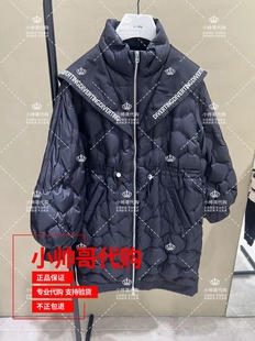 2022冬季 现货 10A欧时力 字母披肩羽绒服外套 1WH433568F 专柜正品