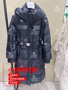 2023冬季 现货 10X欧时力 纯色腰带连帽羽绒服 1TC4338150 专柜正品