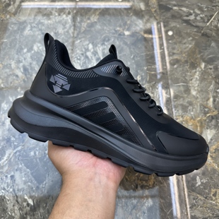 宏拓男鞋2025新款秋季休闲运动鞋跑步轻便男士黑色超轻减震潮鞋子