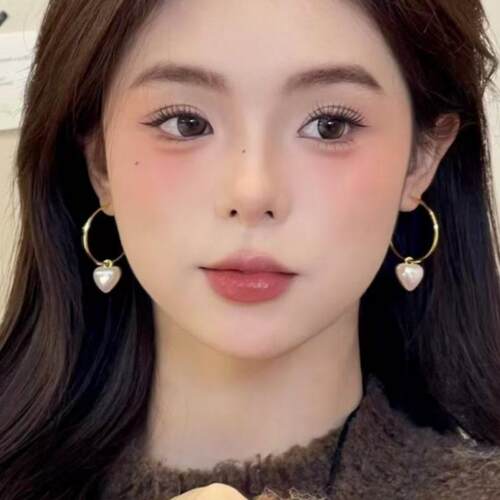 欧美夸张爱心大圈圈耳环女