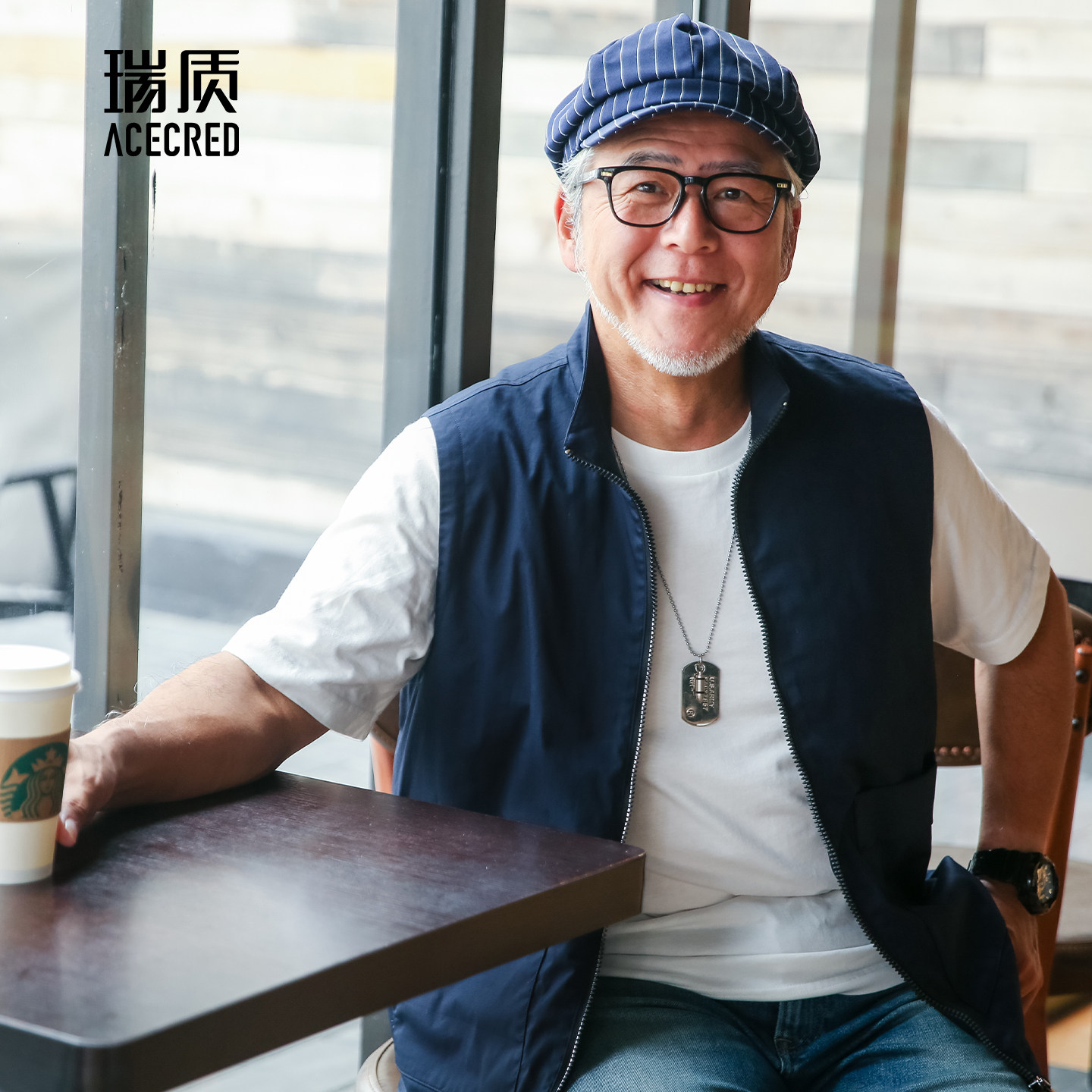 爸爸外套中老年人马甲春图片