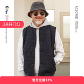 外套中老年男装 爸爸冬装 棉马甲男秋冬保暖宽松老人坎肩老年人无袖
